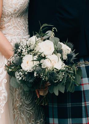 Wedding Flower Liverpool - Scottish Theme Bouqeut